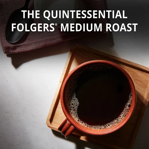 Folgers Classic Medium Roast Ground Coffee, 43.5 oz.